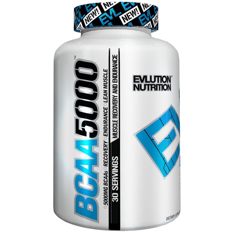 

Evlution Nutrition BCAA 5000 Unflavoured Dietary Supplement, 240 Capsules