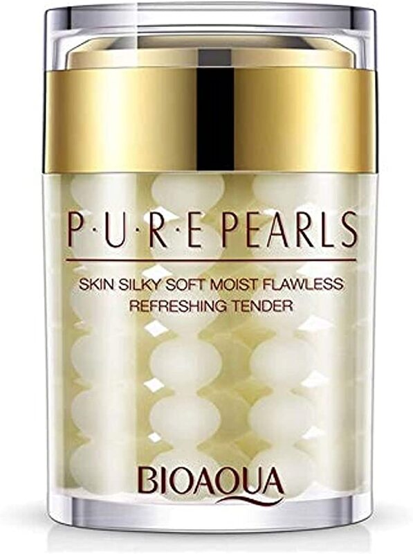 

Bioaqua Pure Silk Pearl Essence Hyaluronic Acid Balance Water Oil Moisturizing Face Cream, 120g