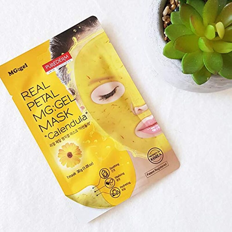 

Purederm Real Petal MG:GEL Mask Calendula, 1 Piece