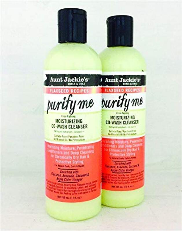 

Aunt Jackie's Curls & Coils Flaxseed Recipe Purify Me Moisturizing Co-Wash for Curly Hair, 12oz