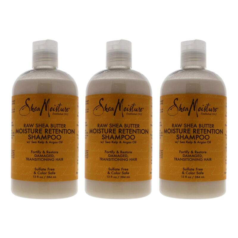 

Shea Moisture Raw Shea Butter Moisture Retention Shampoo for Damaged Hair, 384ml, 3 Pieces