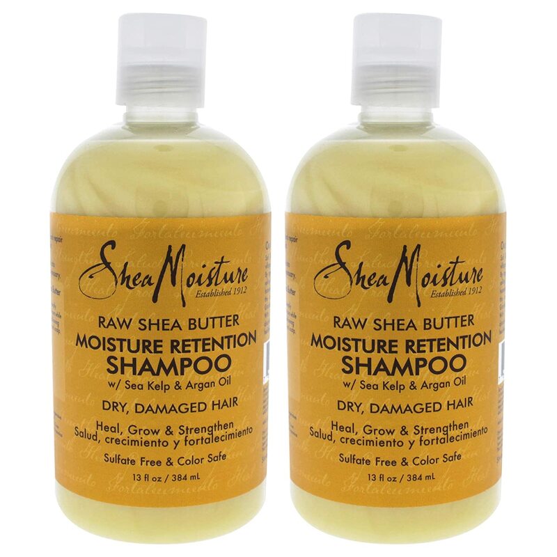 

Shea Moisture Raw Shea Butter Moisture Retention Shampoo for All Hair Types, 2 x 473ml