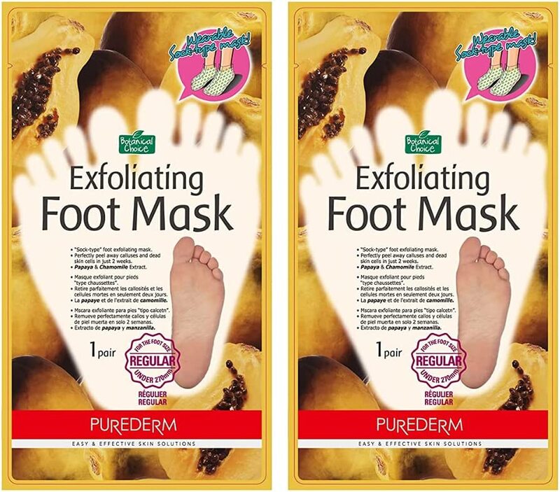 

Purederm Botanical Choice Exfoliating Foot Mask, Regular, 2 Pair