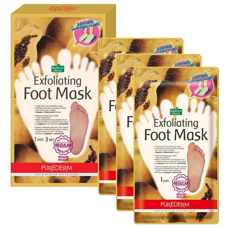 

Purederm Botanical Choice Exfoliating Foot Mask, Regular, 3 x Pair