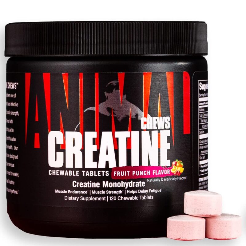 

Generic Animal Creatine Chews Tablets Enhanced Creatine Monohydrate with Astragin to Improve Absorption Sea Salt, 120 Tablets