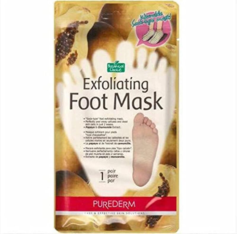

Purederm Exfoliating Foot Mask, 12 Pieces