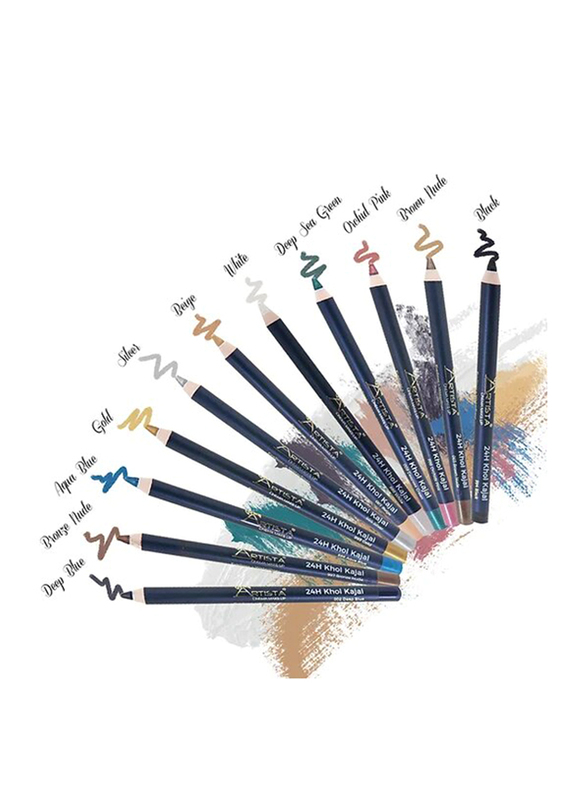 

Artista 24h Khol Kajal Pencil Eyeliner, 1.2g, 996 Aqua Blue