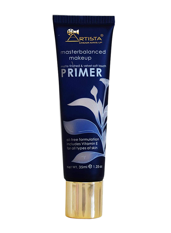 

Artista Master balanced Matte Velvet with Vitamin E Face Primer, Clear, Blue