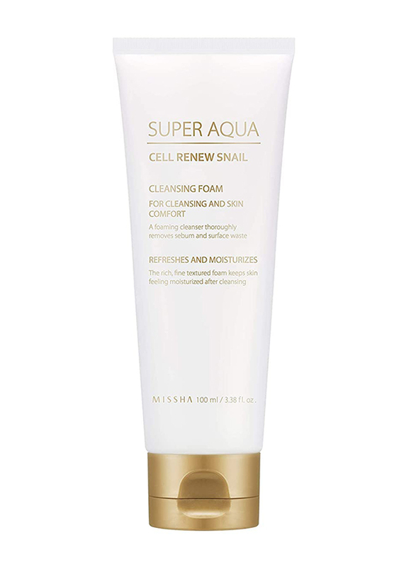 

Missha Super Aqua Cell Renew Snail Cleansing Foam, 100ml