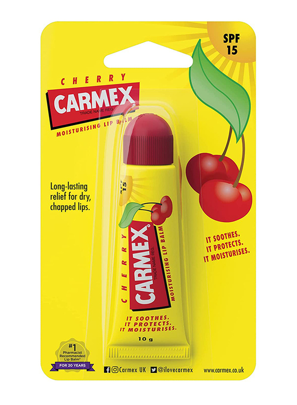 

Carmex Cherry Moisturizing Lip Balm, 10g