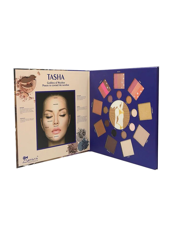 

Artista Tasha Goddess of Weather Makeup Palette, Multicolour