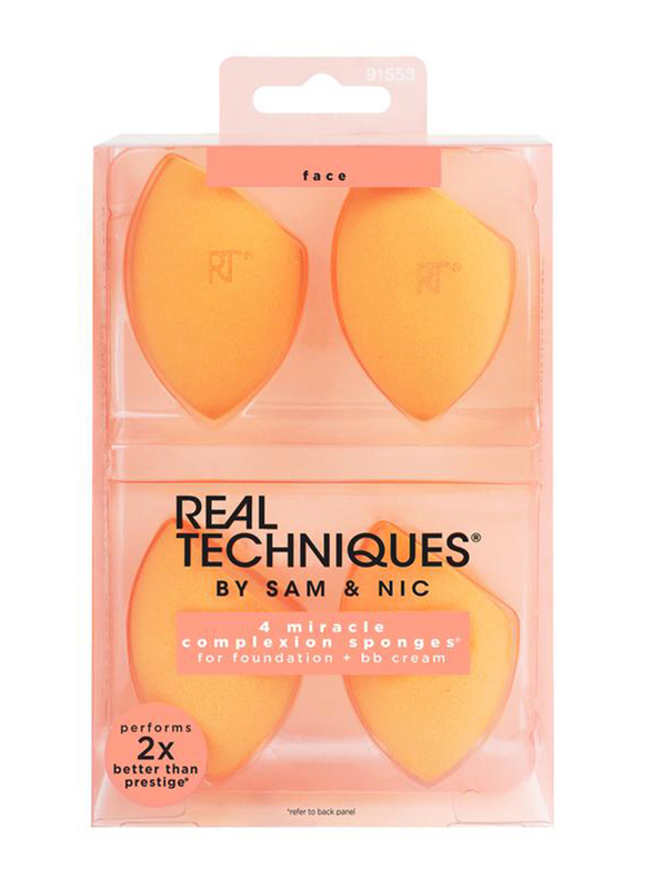 

Real Techniques 4-Piece Miracle Complexion Sponge Set, Orange