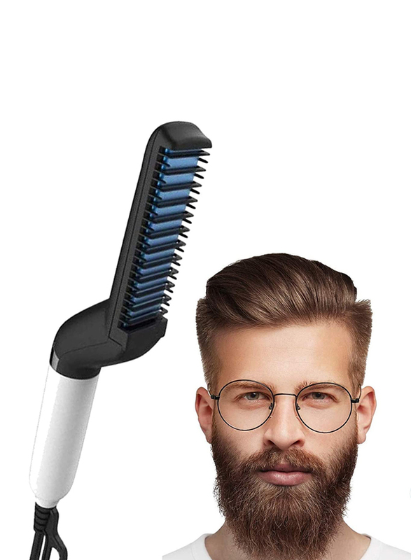 

Quick Hair Beard Straightener Brush, Black