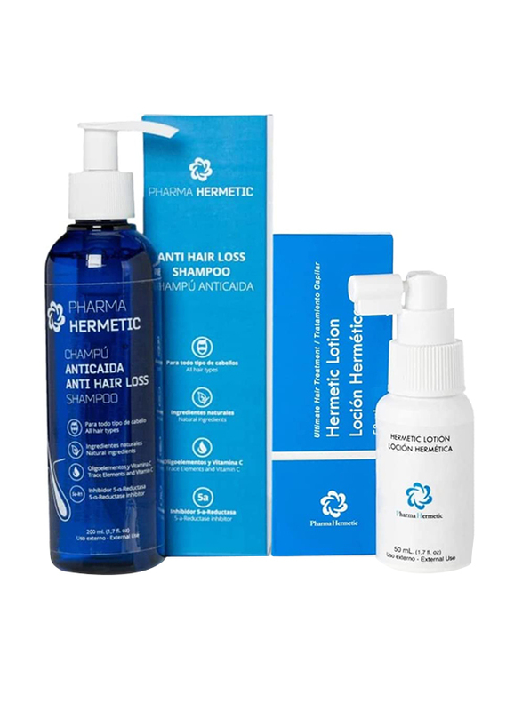 

Pharma Hermetic Hair Lotion Treatment + Anti Hair Loss Shampoo for All Type Hair, 2 Pieces