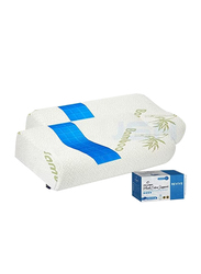 Creative Planet Plush Medical Memory Foam Pillow, 2 Piece, White
