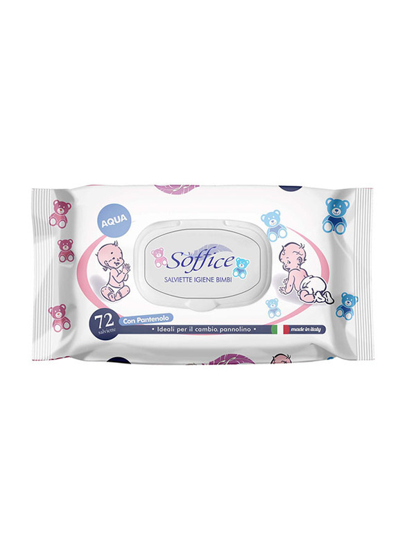 

Eudorex 72 Sheets Baby Cleansing Wipes with Aqua, White