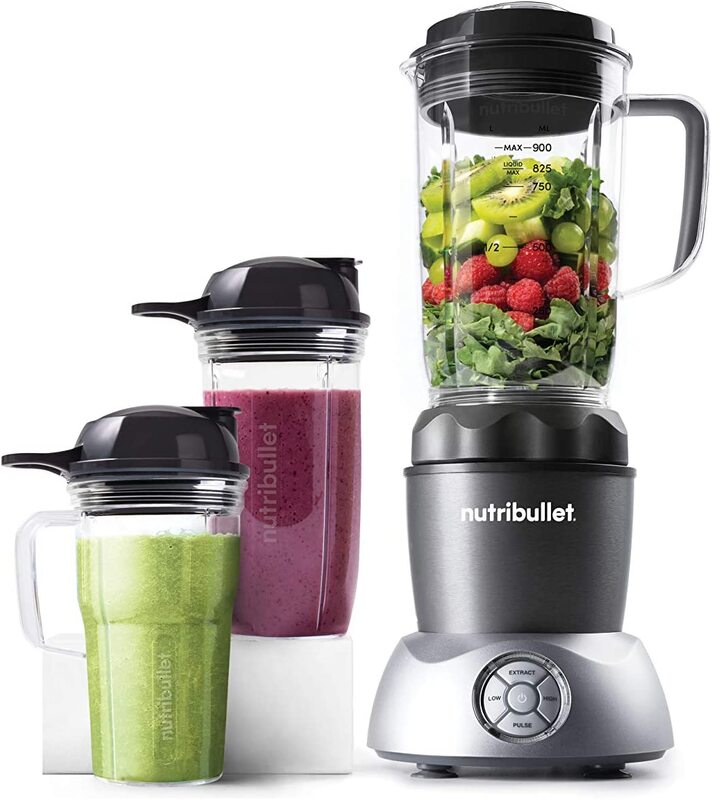 

Nutribullet 12-Piece Multi-Function High Speed Blender Set, 1200W, Nb2-S12, Dark Grey