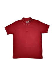 Milano Group Cooltex Ready Stock Polo Shirt for Men, Large, Maroon