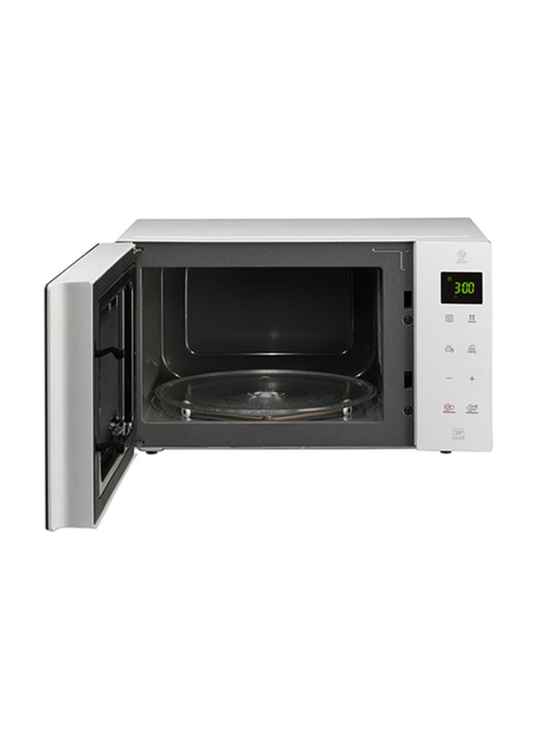 LG 25L Grill Microwave Oven, 300W, MH6535GISW, Black/White