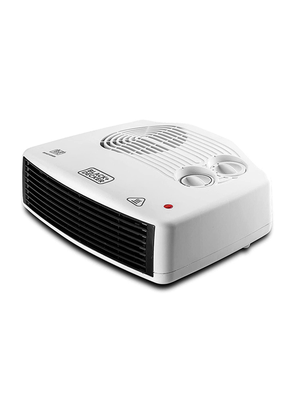 Black+Decker Horizontal Fan Heater, 2400W, HX230-B5, White