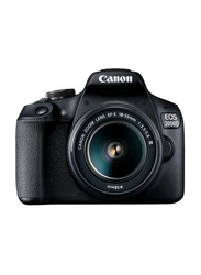 Canon EOS 2000D DSLR Camera with 18-55mm DC III Lens Kit, 24.1 MP, Black