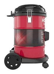 Hoover Powerforce Tank Vacuum Cleaner, 18L, 1900W, HT87-T1-ME, Red/Black