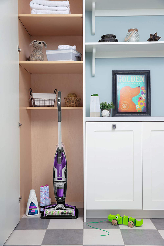 Bissell Cross Wave Cordless Pet Upright Vacuum Cleaner, 2588E, Purple/Grey