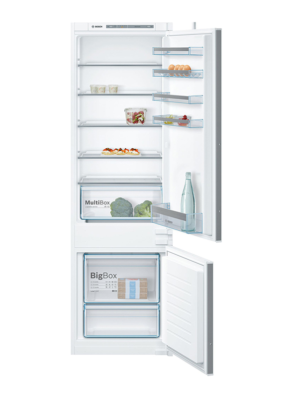 

Bosch 274L Built-in Double Door Bottom Freezer Refrigerator, KIV87VS30M, Grey