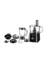 Black+Decker 5-in-1 Food Processor with 34 Functions, 750W, FX775-B5, Black