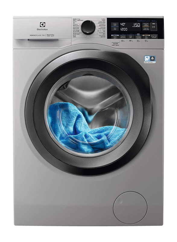 Electrolux 10/6 Kg PerfectCare 700 Front Load Washer Dryer, 1600 RPM, Ew7W3164Ls, Silver