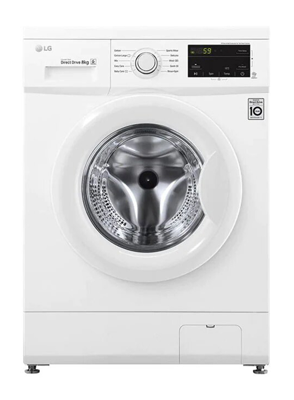 

LG 8 Kg 1200 RPM Front Load Washing Machine, FH2J3TDNP0, White