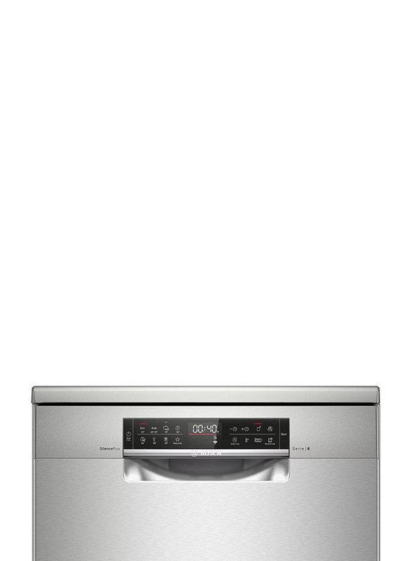 Bosch Serie 6 Free-Standing Dishwasher, SMS6ECI38M, Silver