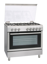 Hoover Freestanding 5 Burner Gas Cooker, FGC90603DE, Silver