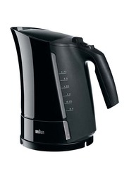 Braun 1.6L Electric Stainless Steel Tea Kettle, 2200W, WK300, Black