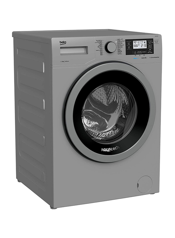 

Beko 10Kg Front Load LCD Display Washer Dryer, WTE1014S, Grey