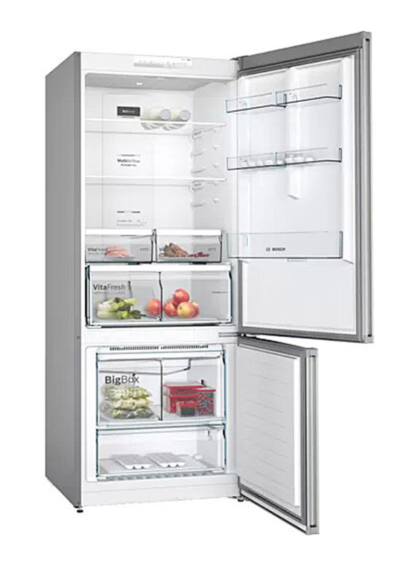 Bosch 578L Double Door Frost Free Bottom Refrigerator, KGN76VI30M, Grey