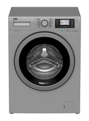Beko 10Kg Front Load LCD Display Washer Dryer, WTE1014S, Grey