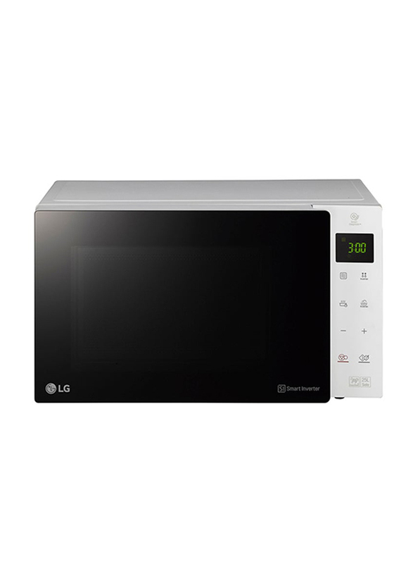 LG 25L Grill Microwave Oven, 300W, MH6535GISW, Black/White