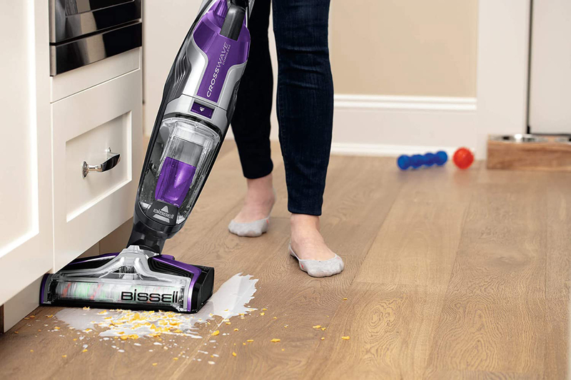 Bissell Cross Wave Cordless Pet Upright Vacuum Cleaner, 2588E, Purple/Grey