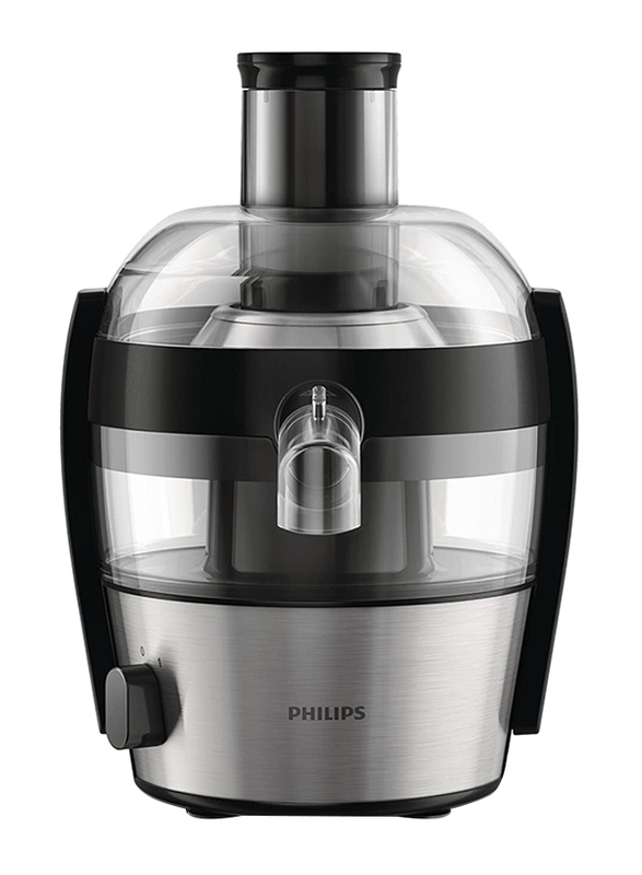 Philips 1.5L Viva Compact Aluminum Juicer, 500W, HR1836/05, Grey