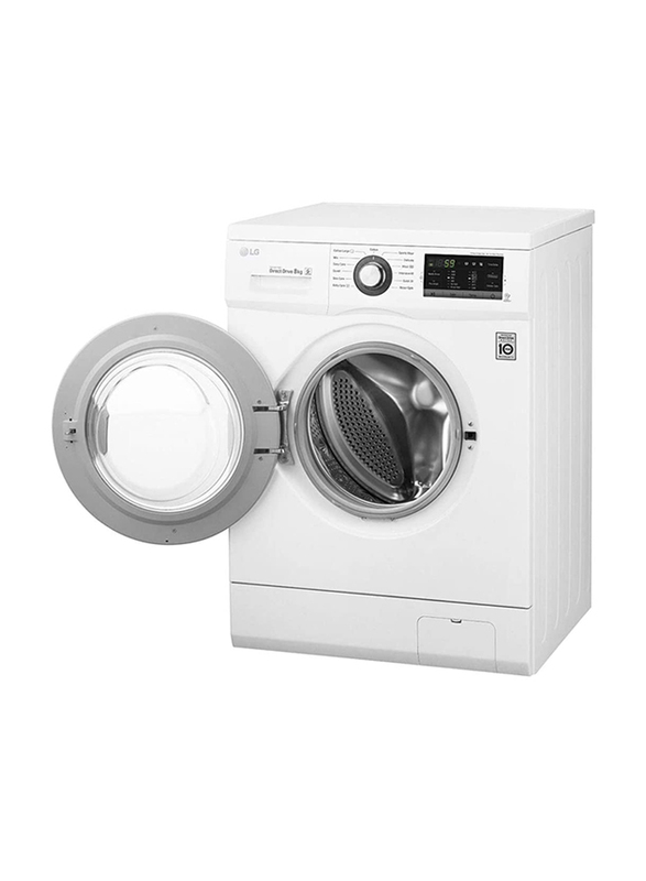 LG 7Kg Front Load Washing Machine with Direct Drive Motor, 1000 RPM, FH2J3QDNP0, White