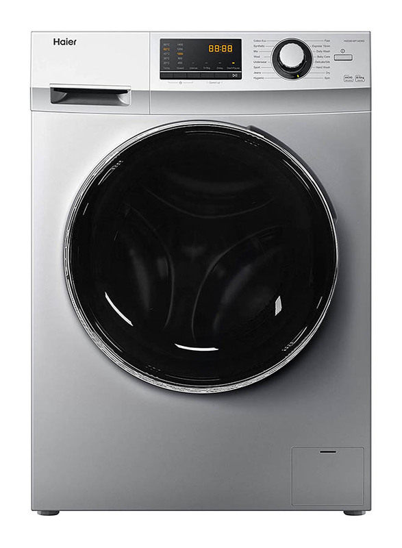 

Haier 8kg 1400 RPM Front Load Washer & Dryer, HWD80-BP14636S, Silver
