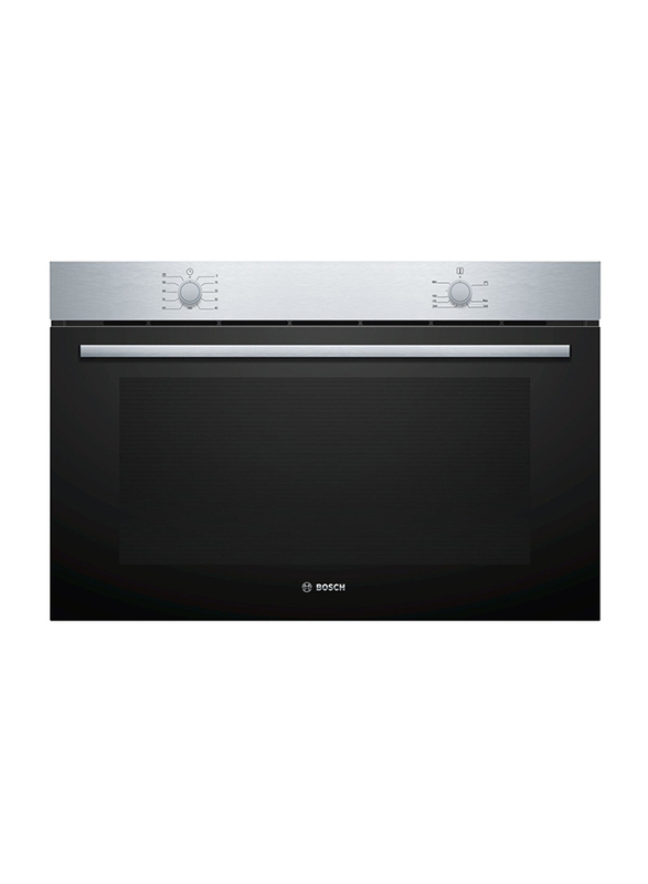 

Bosch 85L Gas Built-in Stainless Steel Oven, VGD011BR0M, Black/Silver