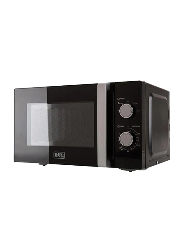 Black+Decker 20L Microwave Oven, 700W, MZ2010P-B5, Black