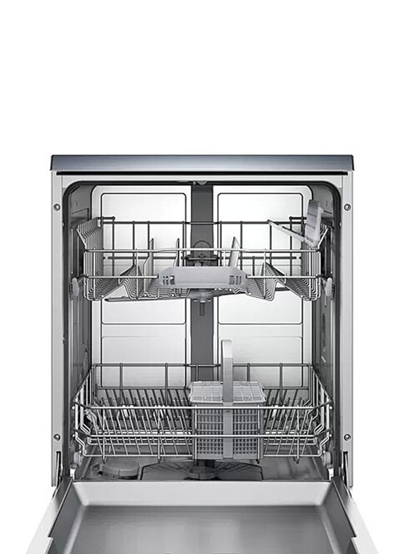 Bosch Series 4 12 Place Settings Free Standing Dishwasher, 11.1 Liter, 5 Programs, SMS50D08GC, Grey