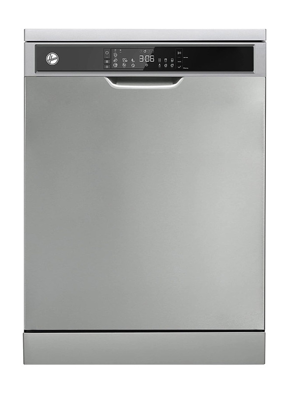 Hoover 15 Place Settings 7 Programs Freestanding Dishwasher, HDW-V715-S, Inox Silver