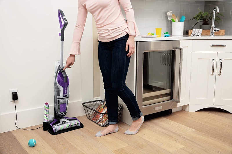 Bissell Cross Wave Cordless Pet Upright Vacuum Cleaner, 2588E, Purple/Grey