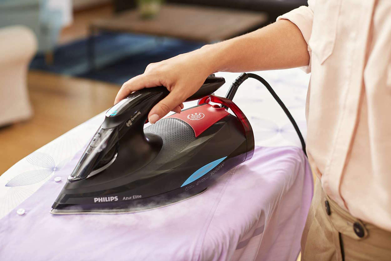 Philips Azur Elite Steam Iron with Optimal TEMP technology, 3000W, GC5037/86, Black