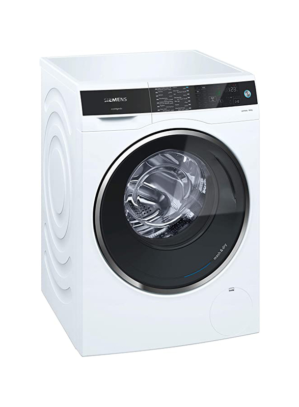 

Siemens 10 Kg/6 Kg Front Load Washer & Dryer, WD14U520GC, White