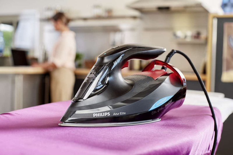 Philips Azur Elite Steam Iron with Optimal TEMP technology, 3000W, GC5037/86, Black